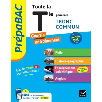 Image de Prépabac Toute la Tle générale (tronc commun) Bac 2025 (toutes les matières)