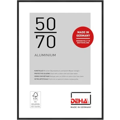 Afbeelding van DEHA Design Fotolijst Boston, 50x70 cm, Geanodiseerd mat zwart