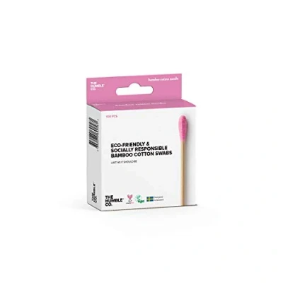 Afbeelding van The Humble Co. Bamboe wattenstaafjes Roze