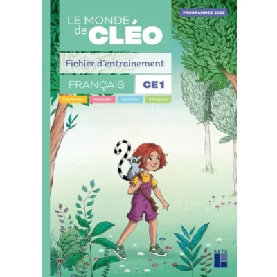 Afbeelding van LE MONDE DE CLEO FICHIER D&#039;ENTRAINEMENT CE1 FRANCAIS + AIDE