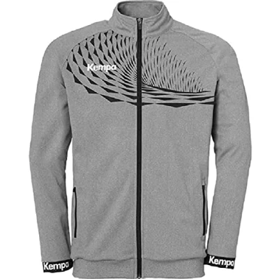 Afbeelding van Kempa Trainingsjacke Wave 26 Poly Jacket 2003658 Dark Grau Melange/Anthra L