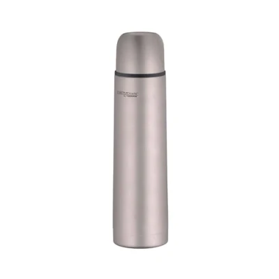 Afbeelding van THERMOcafé by THERMOS TC BEVERAGE BOTTLE 0,70 l matte roestvrijstalen thermosfles met beker, 12 uur warm en 24 koud, lekvrij, voor school, onderweg kantoor