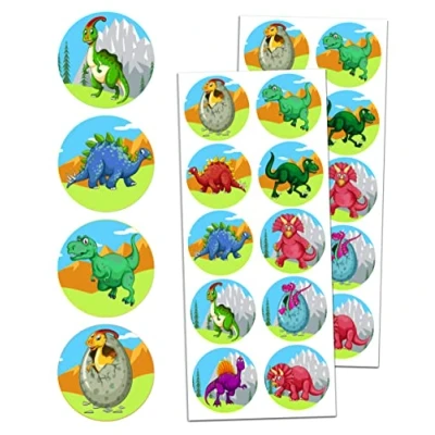 Afbeelding van TownStix Dinosaurus stickers Set 10 ontwerpen, 20 vellen, 200