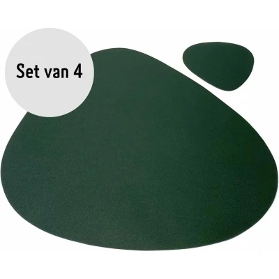 Afbeelding van Krumble Placemat set design 4 stuks Groen