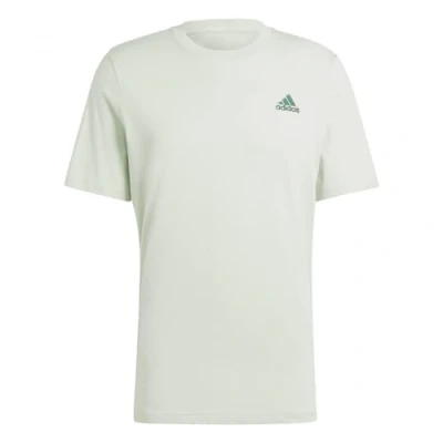 Afbeelding van adidas Sportswear Essentials Single Embroidered Small LOGO Tshirt basic, Heren, Maat: Small, Linen green