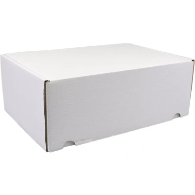 Afbeelding van SendProof® Postpakketdoos golfkarton 315x215x120mm gestanst wit 25 stuks