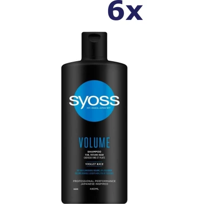 Afbeelding van 6x Syoss Volume Shampoo 440 ml
