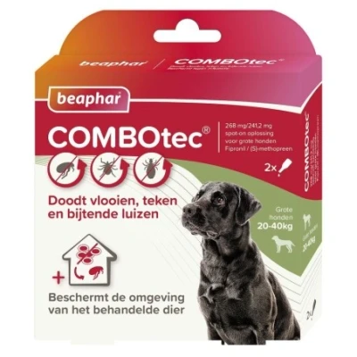 Afbeelding van Beaphar Combotec Hond 20 40 KG 2 ST (408008)