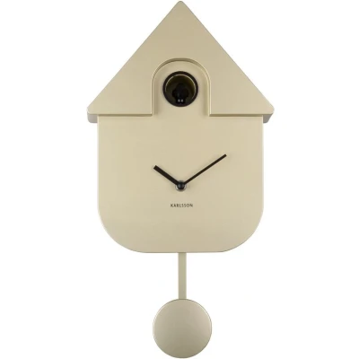 Afbeelding van Karlsson Wandklok Modern Cuckoo Metallic Goud 21.5x8.5x41cm Scandinavisch