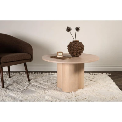 Afbeelding van Rova ronde salontafel ø80 cm whitewash