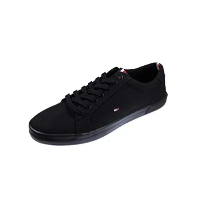 Image de Tommy Hilfiger H2285arlow 1d Fm0fm00596 Homme Baskets vulcanisées, Noir Black Black, 47 EU