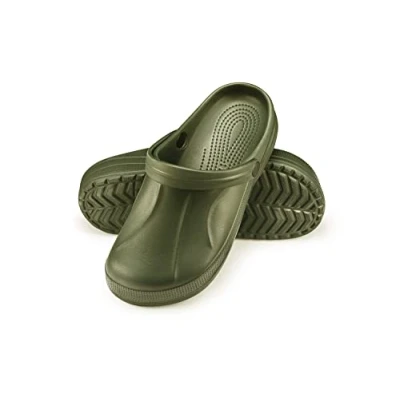 Afbeelding van ESTRO Tuinklomp voor heren, klompen, tuinschoenen, tuinklompen, klomp, kunststof, heren F06, Groen