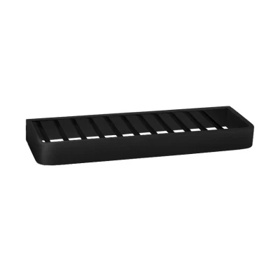 Afbeelding van Waterevolution Deep zeephouder douche/bad mat zwart A228PR