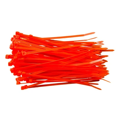 Afbeelding van Kortpack Kabelbinders 200mm X 4.8mm. Neon Oranje. Oranje Kleur (100 Stuks)