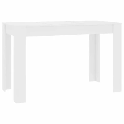 Image de vidaXL Table à manger Blanc 120x60x76 cm Bois d&#039;ingénierie800432