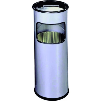 Afbeelding van As papierbak Durable 3330 23 rond zilver metallic