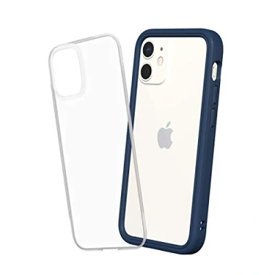 Afbeelding van RHINOSHIELD Modular Case Compatible with [iPhone 12 mini] Mod NX Customizable Shock Absorbent Heavy Duty Protective Cover 3.5M / 11ft Drop Protection Navy Blue