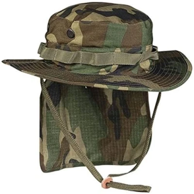 Afbeelding van Mil Tec Boonie Britse hoed met ripstop kraag, hout, 3XL, Hout (Woodland)