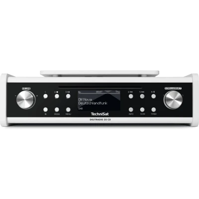 Afbeelding van TechniSat DigitRadio 20 CD Onderbouwradio VHF (FM) AUX, Wit