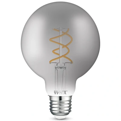Afbeelding van Yphix E27 Led Lamp Filament Atlas G95 Smokey 4,9w 1800k Dimbaar LEDdirect.nl