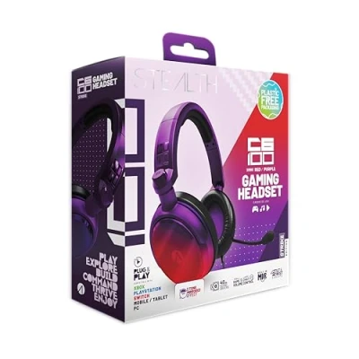 Afbeelding van Stealth C6 100 Gaming Headset STRIKE Red &amp; Purple