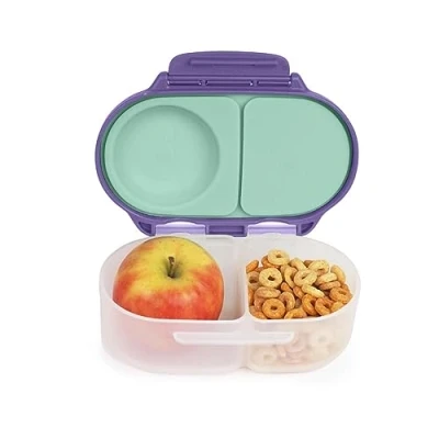 Image de b.box boîte à goûter Mini bento avec 2 compartiments étanches Idéale pour les tout petits, repas et collations Convient aux fruits entiers Sans BPA