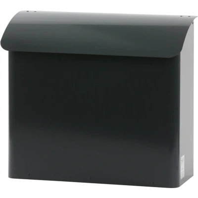 Afbeelding van Wandbrievenbus, b 41,5 cm Galvanized steel Powder Coated antraciet