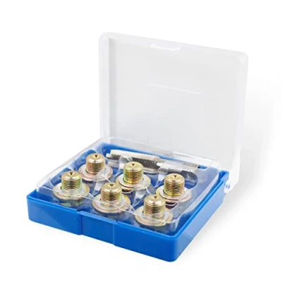 Afbeelding van CCLIFE 6 Stuks Carter Draad Reparatieset Reparatie Schroef Olie M14 x 1,25 mm