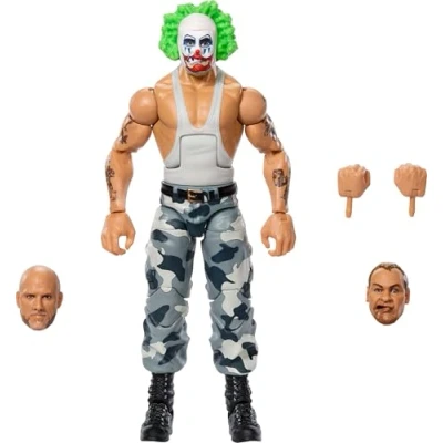 Afbeelding van Mattel WWE Elite Collection figuur en accessoires, Bushwhacker Luke met verwisselbare handen bouwonderdelen