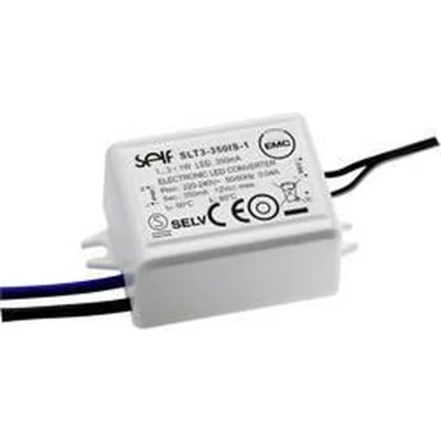 Afbeelding van Self Electronics SLT3 350IS 1 LED driver Constante stroomsterkte 3.15 W 350 mA 3.0 9.0 V/DC Geschikt voor meubels, Niet dimbaar, Overbelastingsbescherming,