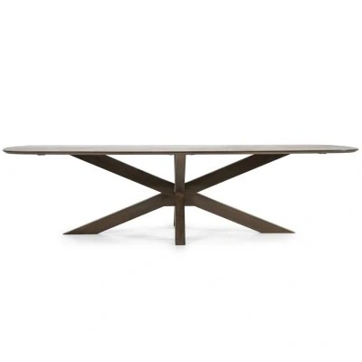 Afbeelding van Eleonora Eettafel Nikki 280x100 Bruin 76,00cm x 100,00cm 280,00cm
