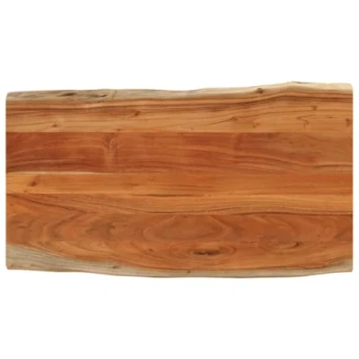 Afbeelding van vidaXL Tafelblad rechthoekig natuurlijke rand 120x60x3,8 cm acaciahout