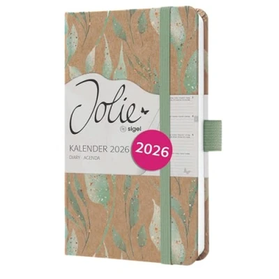 Afbeelding van SIGEL J6802 Wochenkalender Jolie 2026, ca. A6, goudbruin