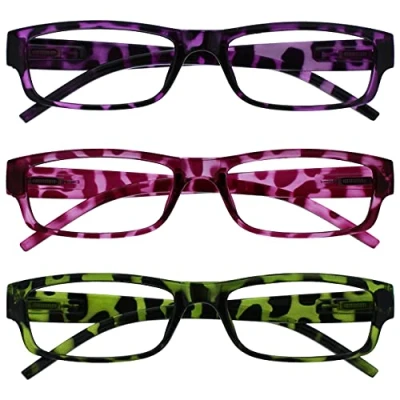 Afbeelding van The Reading Bril Leesbril, paars, roze, groen, licht, comfortabel, waardevolle lezers, set van 3 mannen en vrouwen, RRR32 546 +2,50