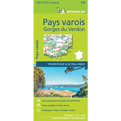 Afbeelding van Pays varois 11114 carte zoom michelin kaart