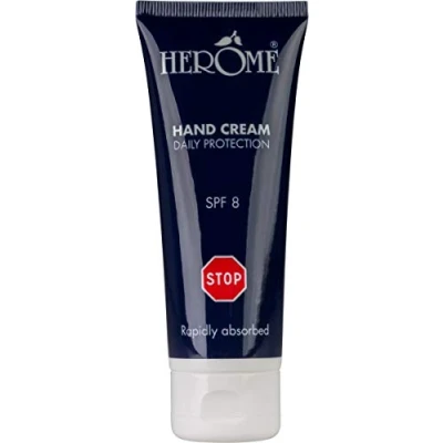 Afbeelding van Herome Handcreme Hand Cream Daily Protection STOP Huidherstel en Bescherming door Anti bacteriele werking UV A B SPF8 200ml.