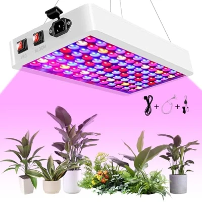 Afbeelding van led kweeklamp, BW1000, tuinbouwlamp met volledig spectrum, uv Ir, kweeklampen 2 groeimodi, voor broeikas en kamerplanten, teelt van groenten bloemen