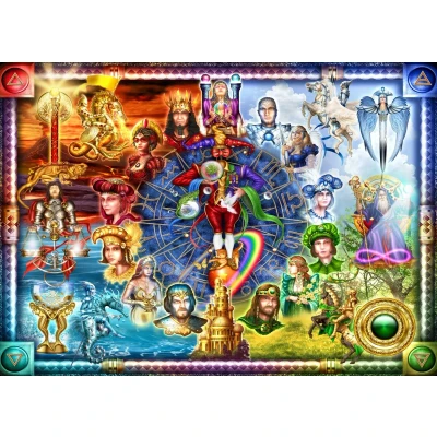 Afbeelding van Bluebird Puzzle Tarot of Dreams 1500 Teile.