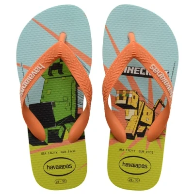 Afbeelding van Havaianas Hav Top Vibrerend Oranje, uniseks slippers, Wit/Koraal