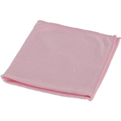 Afbeelding van Microvezeldoek Heavy Duty gebreid roze/rood ca. 340 grams set à 10 stuks 40x40 cm