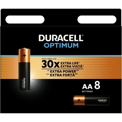 Afbeelding van Duracell Optimum Alkaline AA batterijen 8 stuks