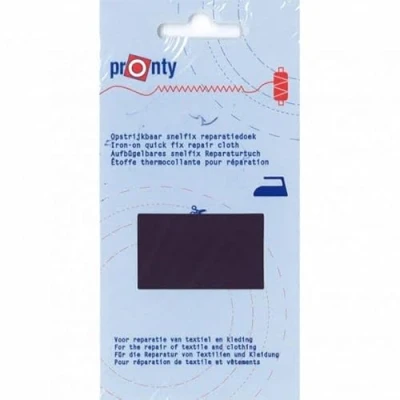 Afbeelding van Pronty snelfix Reparatiedoek opstrijkbaar Marine (donkerblauw) 11 x 25 cm katoen