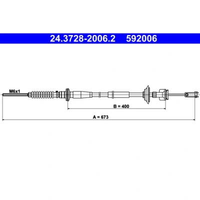 Afbeelding van Koppelingkabel ATE 24.3728 2006.2