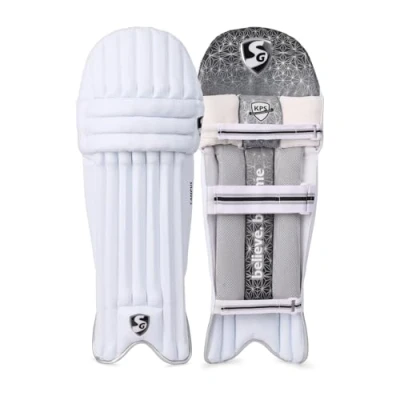 Afbeelding van SG Campus Batting beenbeschermer voor heren en jongens Kleur: Wit Maat: Jeugd rechtshandige batsman Sluitingstype: klittenband Beenbescherming cricket Veiligheidsuitrusting Cricketmatten Slagbeenpantser