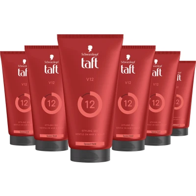 Afbeelding van Schwarzkopf Taft V12 Styling Gel 6 x 150 ml