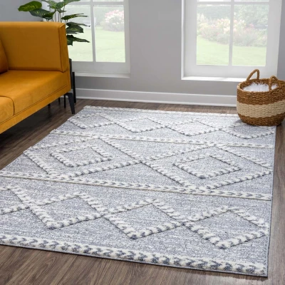 Afbeelding van Vloerkleed Focus Hoogpolig Fluffy Scandinavisch Grijs 140x200 CM