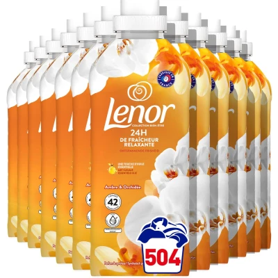Afbeelding van Lenor Wasverzachter Amber &amp; Orchidee 12 x 42 Wasbeurten