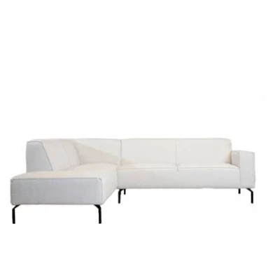 Afbeelding van Bronx71® Hoekbank Kansas ribstof off white links