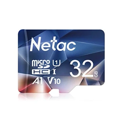 Afbeelding van Netac 32 GB micro SD kaart A1, U1, C10, V10, UHS I, snelheid tot 100 MB/s lezen en 10 schrijven, ideale geheugenkaart voor telefoon, camcorder, Nintendo Switch, GoPro, tablet