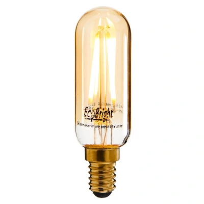 Afbeelding van Led filament E14 buislamp 2,5 Watt, flame (2200K) extra warm licht, dimbaar tot 0%, 200 lumen Ø25mm